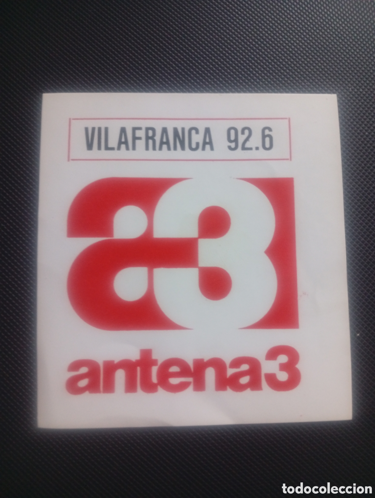 Collection stickers: Pegatina adhesivo ANTENA3 ANTENA 3 VILAFRANCA CATALUNYA CATALU&Ntilde;A RADIO TV VINTAGE A&Ntilde;OS 90