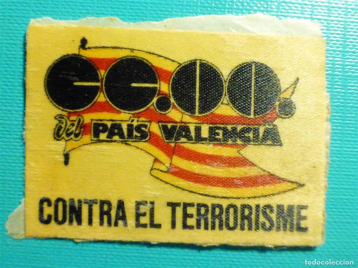 Autocolantes de cole&ccedil;&atilde;o: Pegatina Pol&iacute;tico Sindical Comisiones Obreras CC.OO, Pa&iacute;s Valencia Contra Terrorismo - 5,25x3,75 cm