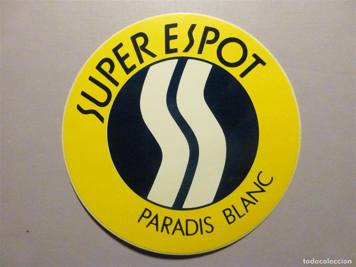 Pegatinas de colecci&oacute;n: Pegatina Deportes, Estaci&oacute;n Monta&ntilde;a Super Espot - Paradis Blanc, D&acute;Esqui - Ski , Sky L&eacute;rida - 7,5 cm