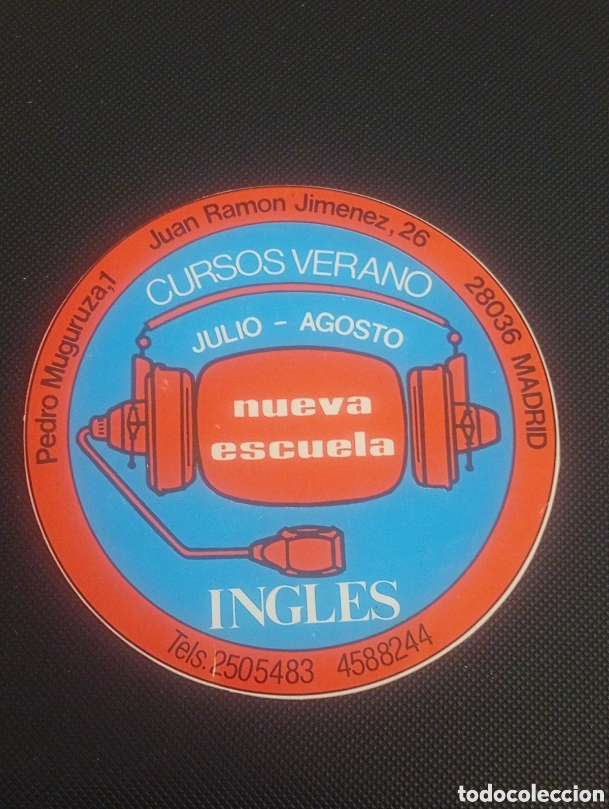 Autocolantes de cole&ccedil;&atilde;o: PEGATINA ADHESIVO IDIOMAS NUEVA ESCUELA INGLES MADRID