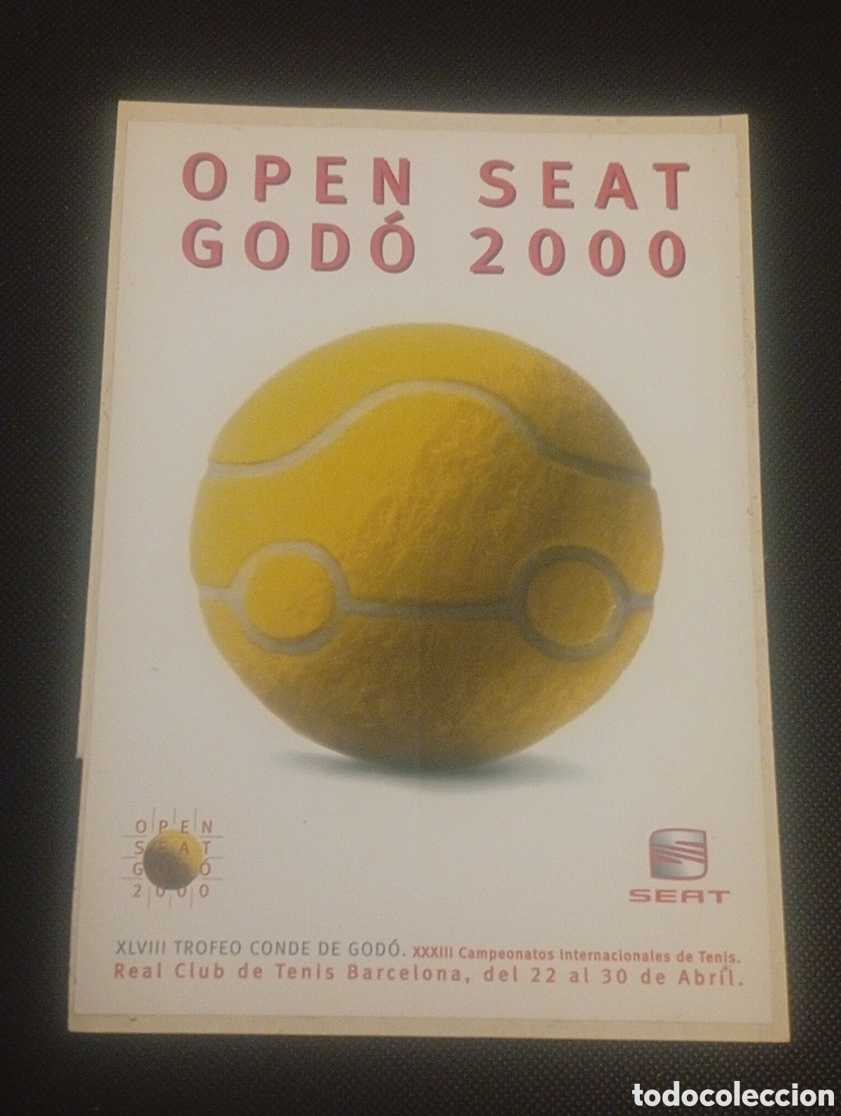 Autocollants de collection: PEGATINA ADHESIVO OPEN SEAT GOD&Oacute; TENNIS TENIS 2000 REAL CLUB BARCELONA