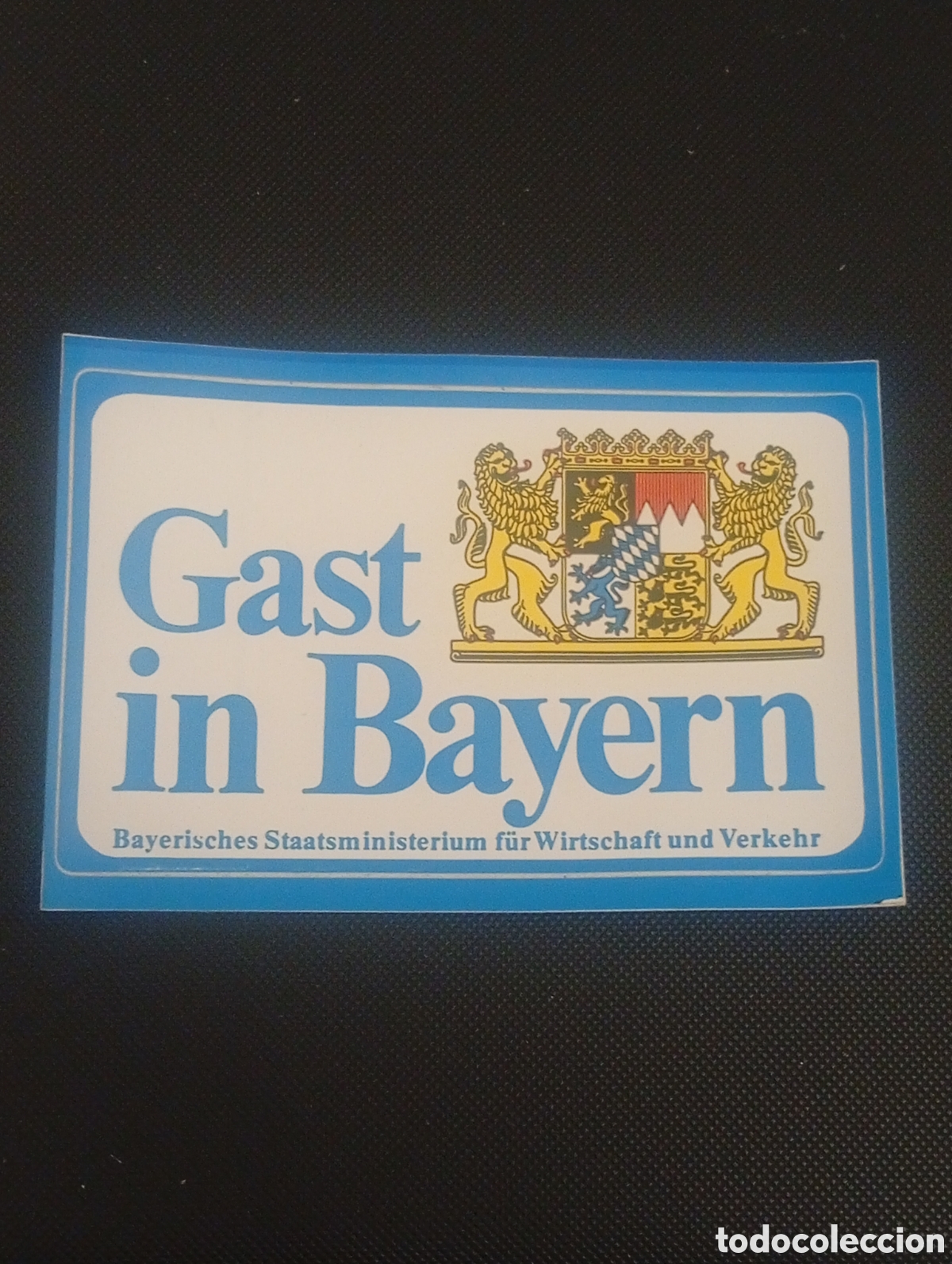 Pegatinas de colecci&oacute;n: PEGATINA ADHESIVO GAST IN BAYERN ALEMANIA GERMANY