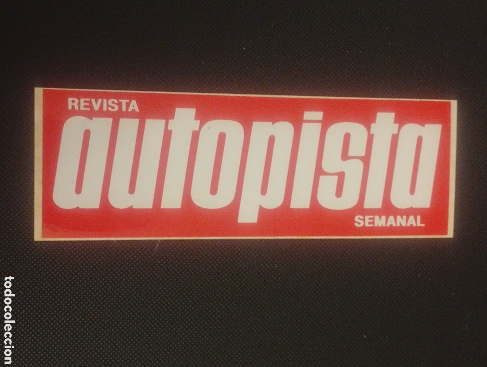 Pegatinas de colecci&oacute;n: PEGATINA ADHESIVO REVISTA AUTOPISTA SEMANAL COCHE VEH&Iacute;CULO AUTOM&Oacute;VIL