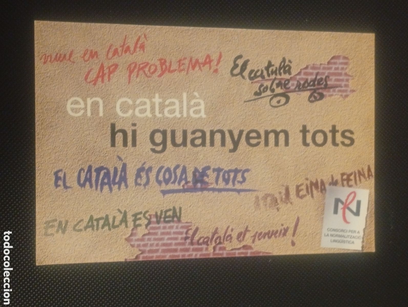 Pegatinas de colecci&oacute;n: PEGATINA ADHESIVO EN CATALA GUANYEM TOTS CATALUNYA POLITICA