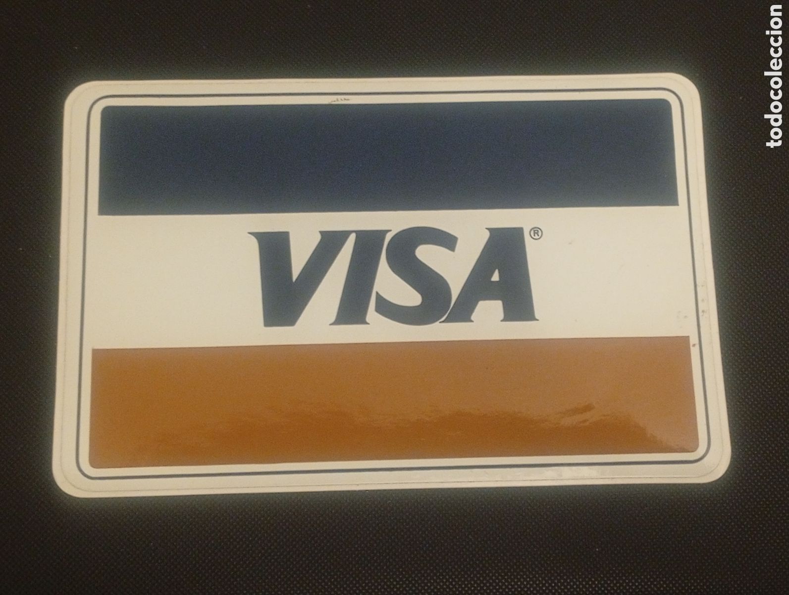 Pegatinas de colecci&oacute;n: PEGATINA ADHESIVO VISA BANCO BANCARIA