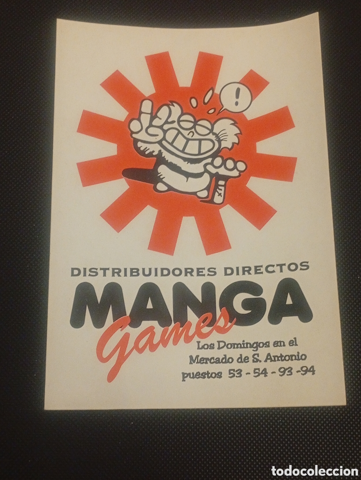 Pegatinas de colecci&oacute;n: PEGATINA ADHESIVO DISTRIBUIDORES MANGA GAMES SAN ANTONI BARCELONA