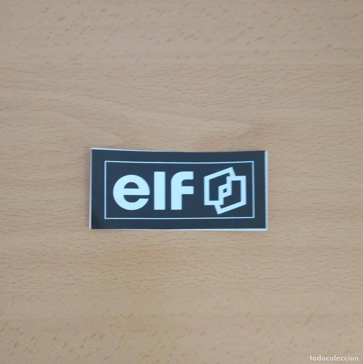 Pegatinas de colecci&oacute;n: Pegatina adhesivo publicitario marca ELF. Aceites y lubricantes para motor. A&ntilde;os 90.