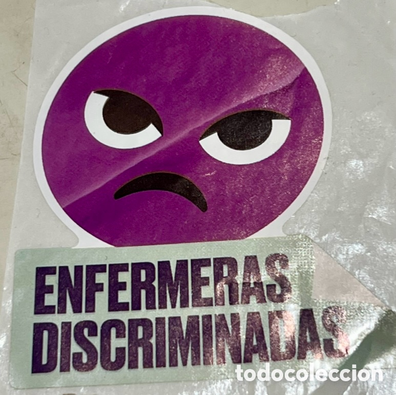 Sammlung von Aufklebern: Pegatina. ENFERMERAS Discriminadas.