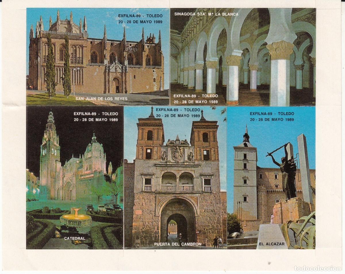 Pegatinas de colecci&oacute;n: EXFILNA 89 - TOLEDO - VI&Ntilde;ETAS - ADHESIVOS -
