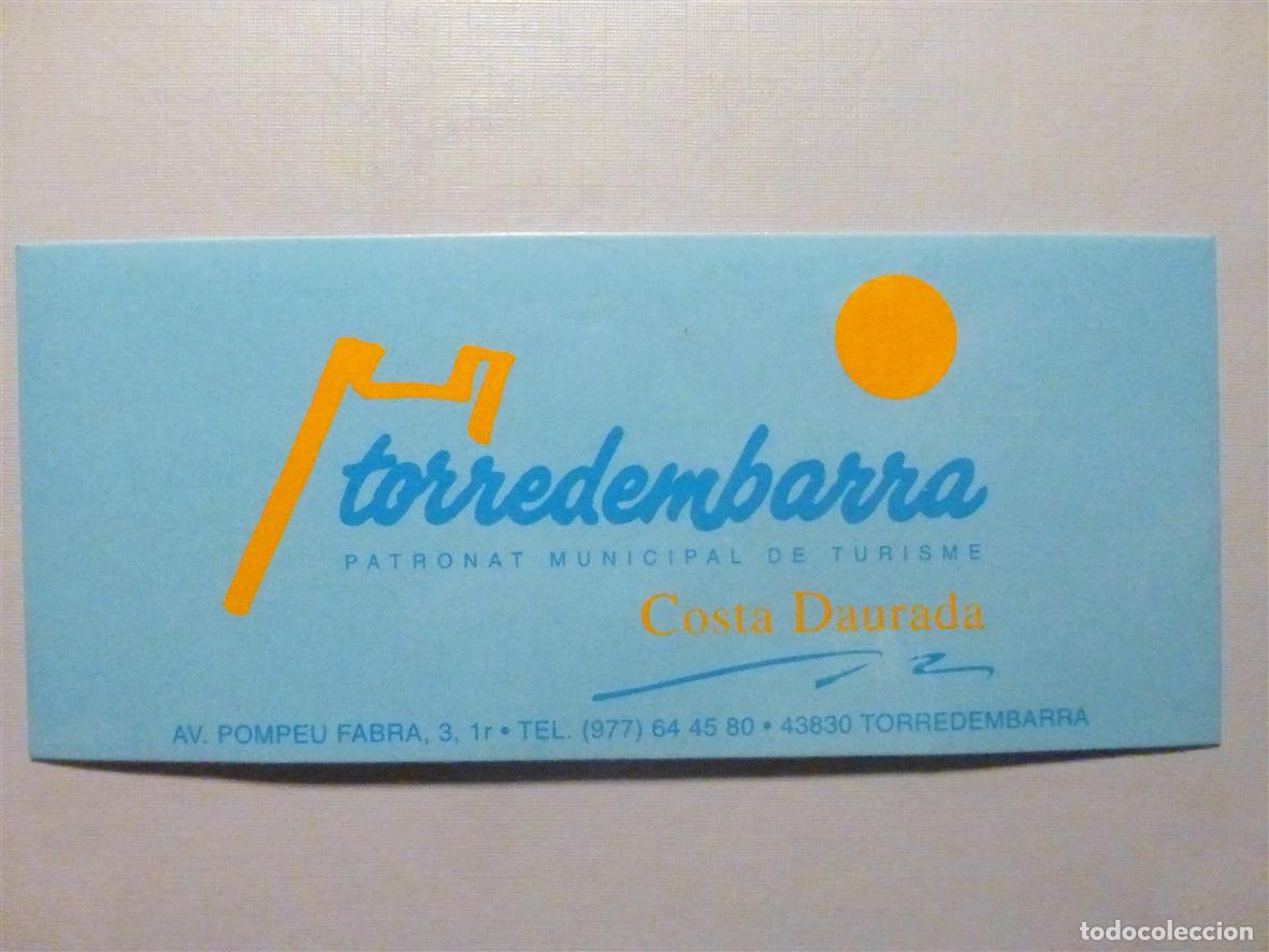 Pegatinas de colecci&oacute;n: Pegatina - Adhesivo - Localidad - Torredembarra - Tarragona - 10,5 x 4,5 cm. - Otra versi&oacute;n -