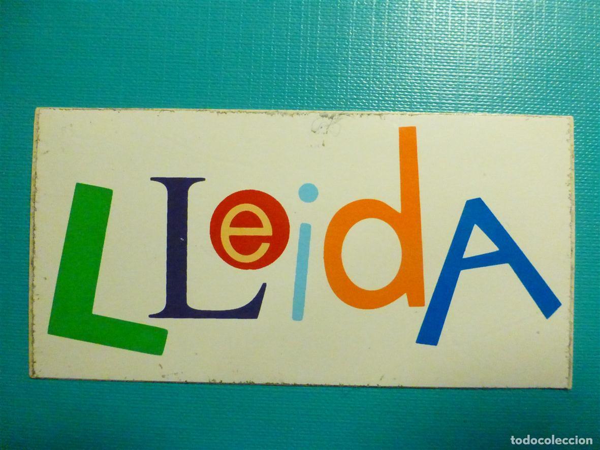 Pegatinas de colecci&oacute;n: Pegatina Adhesiva - Localidad - L&eacute;rida - Lleida - 10 x 5 cm.