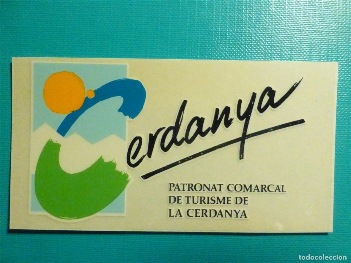 Pegatinas de colecci&oacute;n: Pegatina - Adhesivo - Localidad - Cerdanya - L&eacute;rida - 9,5 x 5 cm.