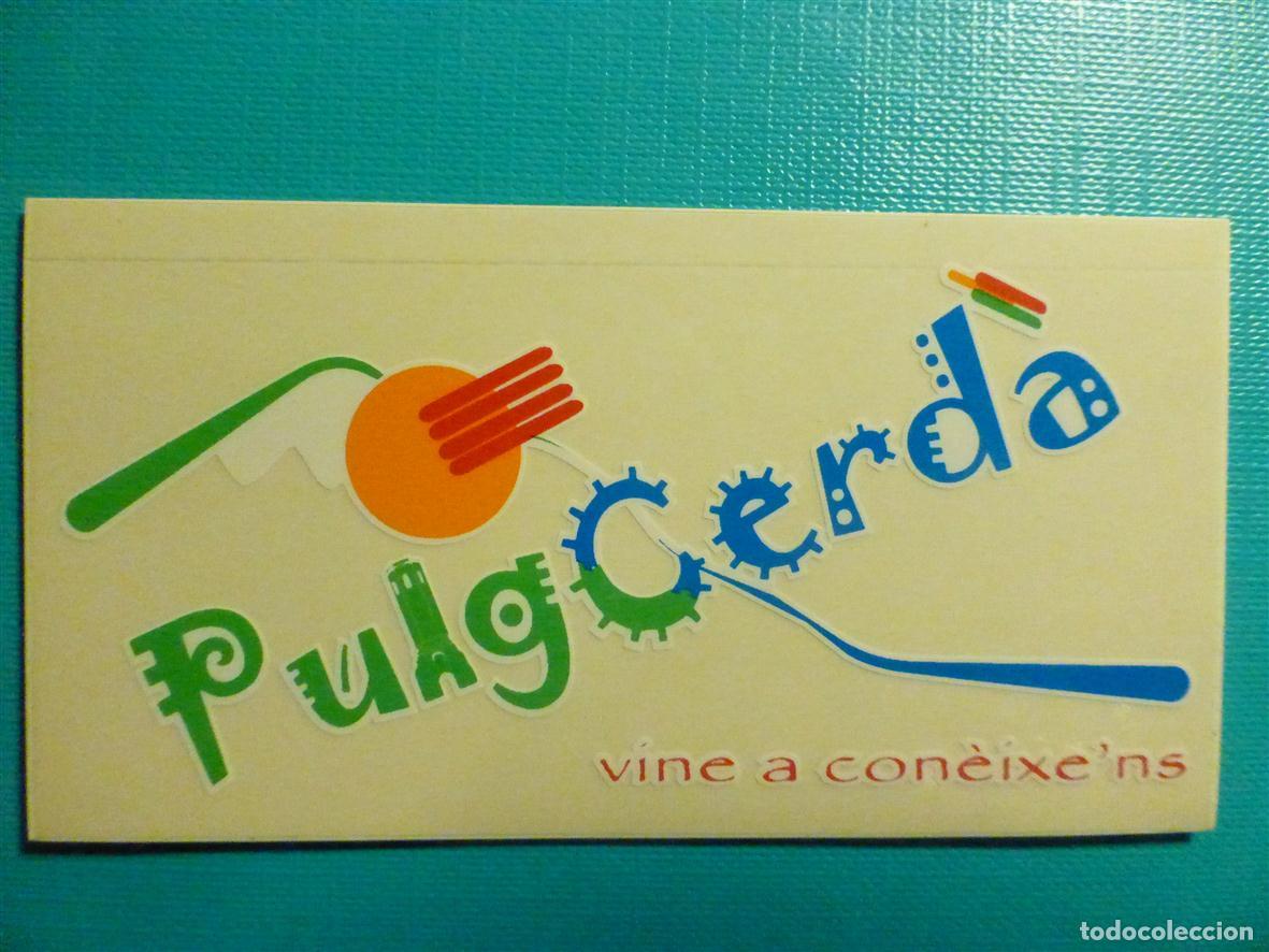 Pegatinas de colecci&oacute;n: Pegatina - Adhesivo - Localidad - PuigCerd&aacute; - Puig Cerd&aacute; - Gerona - 9,5 x 5 cm.