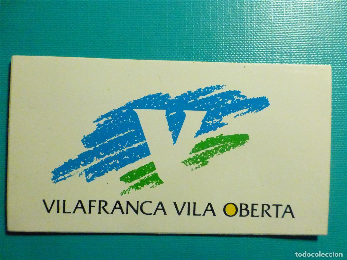 Pegatinas de colecci&oacute;n: Pegatina - Adhesivo Localidad - Villafranca del Pened&egrave;s - Vilafranca, Gerona, Vila Oberta - 9,5x5 cm