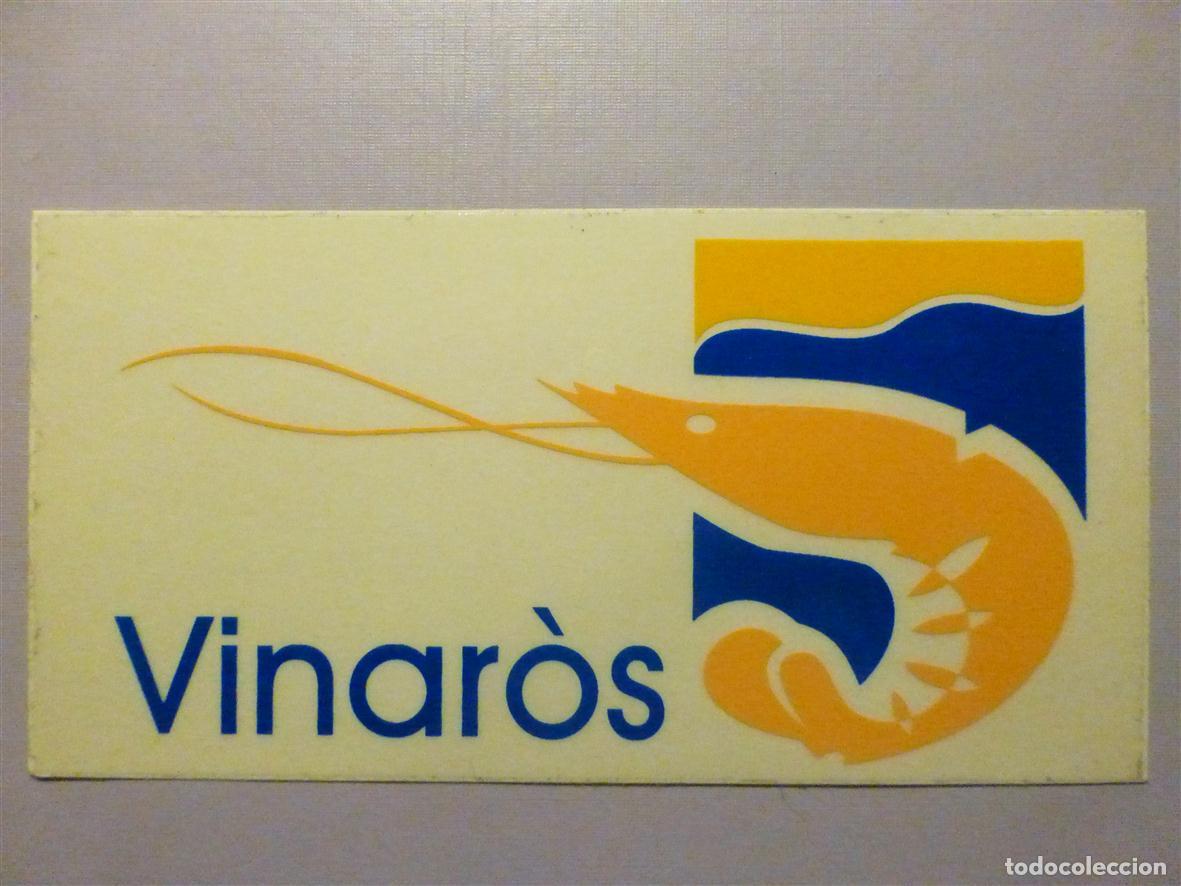 Pegatinas de colecci&oacute;n: Pegatina - Adhesivo Localidad - Vinar&oacute;s - Vinaroz - Castell&oacute;n - 11 x 5,75 cm.