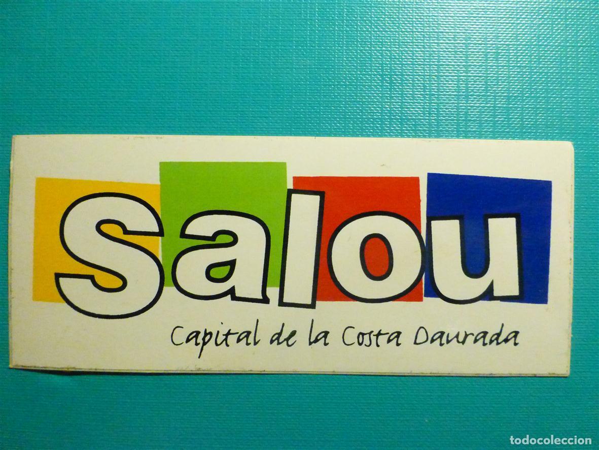 Pegatinas de colecci&oacute;n: Pegatina - Adhesivo - Localidad - Salou - Tarragona - 12 x 5 cm.