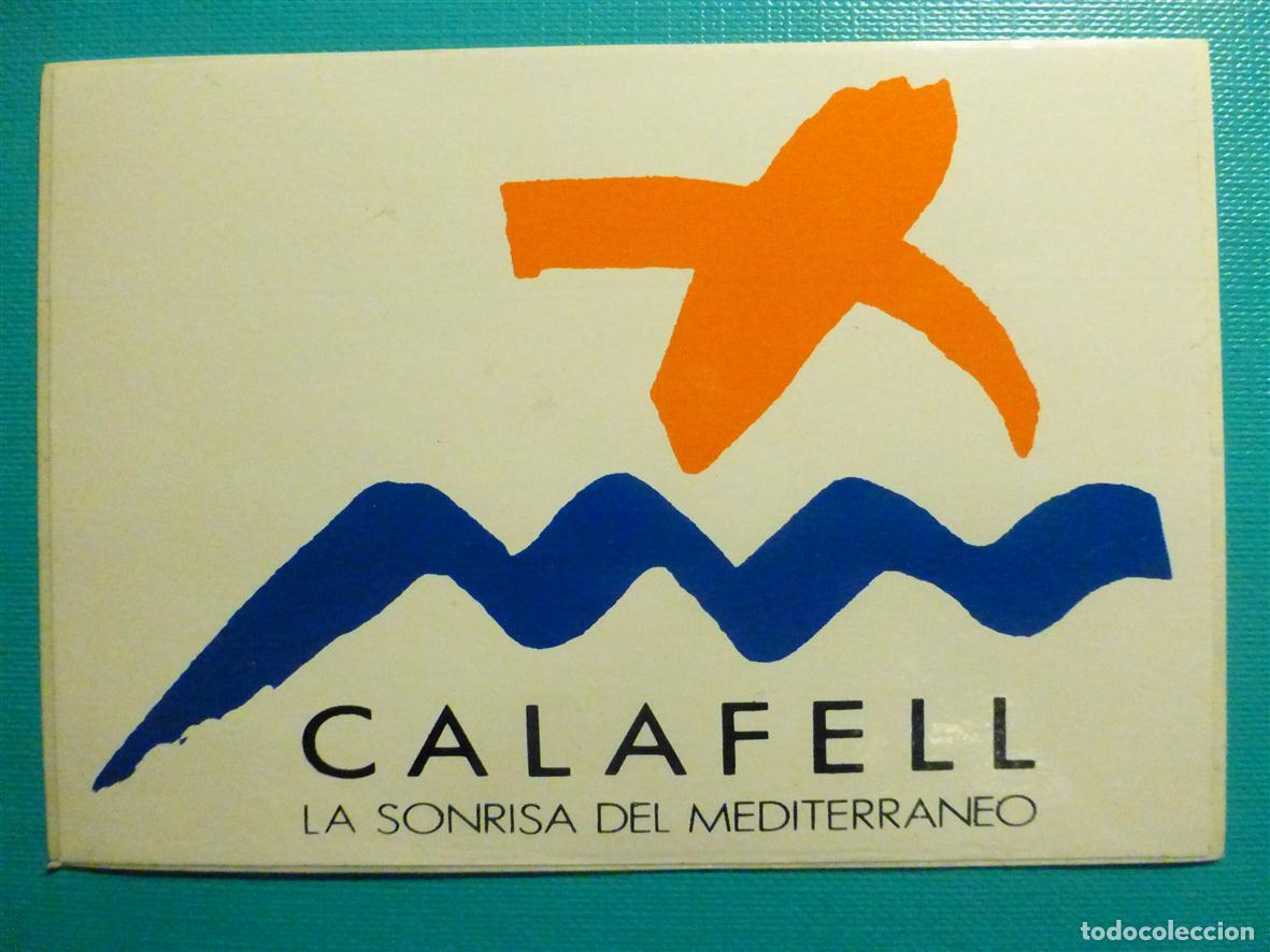 Pegatinas de colecci&oacute;n: Pegatina - Adhesivo - Localidad - Calafell - Tarragona - 10,5 x 7,5 cm.