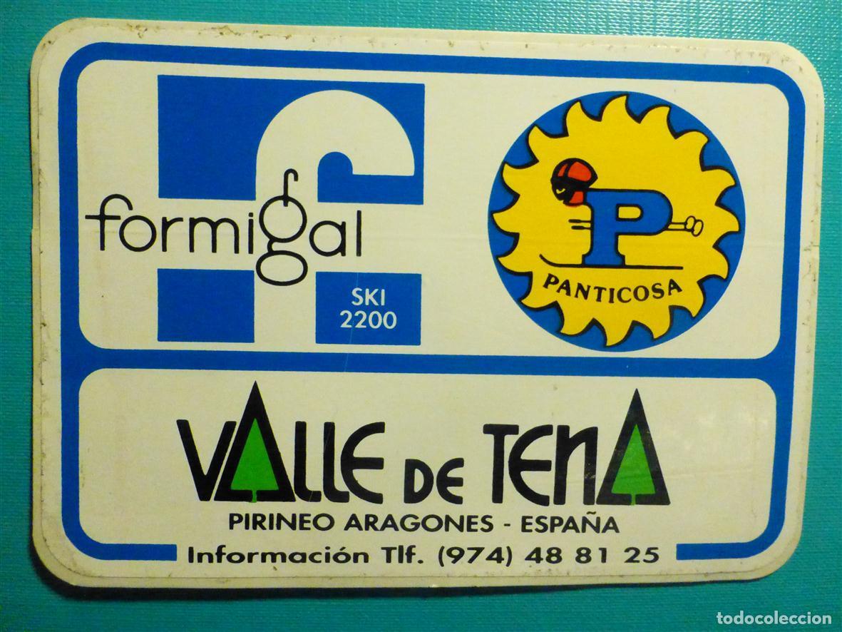 Pegatinas de colecci&oacute;n: Pegatina Ski, Alta Monta&ntilde;a - Esqui, Sky - Valle de Tena - Formigal - Panticosa - 13,5 x 9,5 cm.