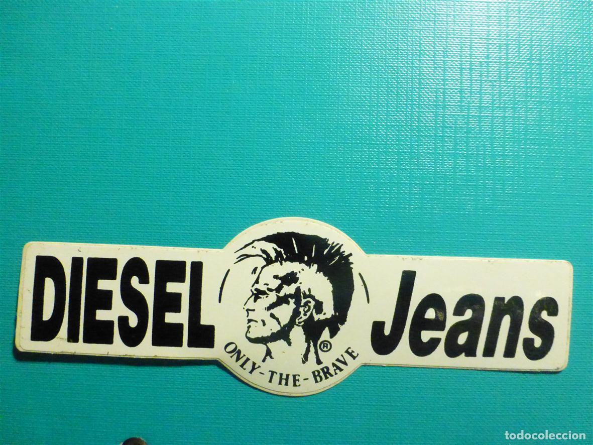 Pegatinas de colecci&oacute;n: PEGATINA - ADHESIVO - STICKER - DIesel Jeans - Only the Brave - 13,5 x 4,5 cm., Tiendas ropa vaquera