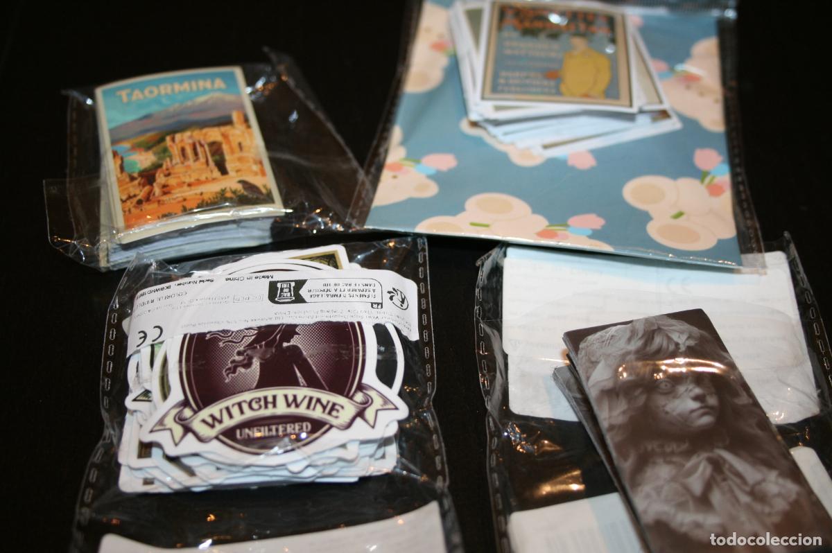 Pegatinas de colecci&oacute;n: 4 set de pegatinas terror brujer&iacute;a carteles antiguos lugares del mundo