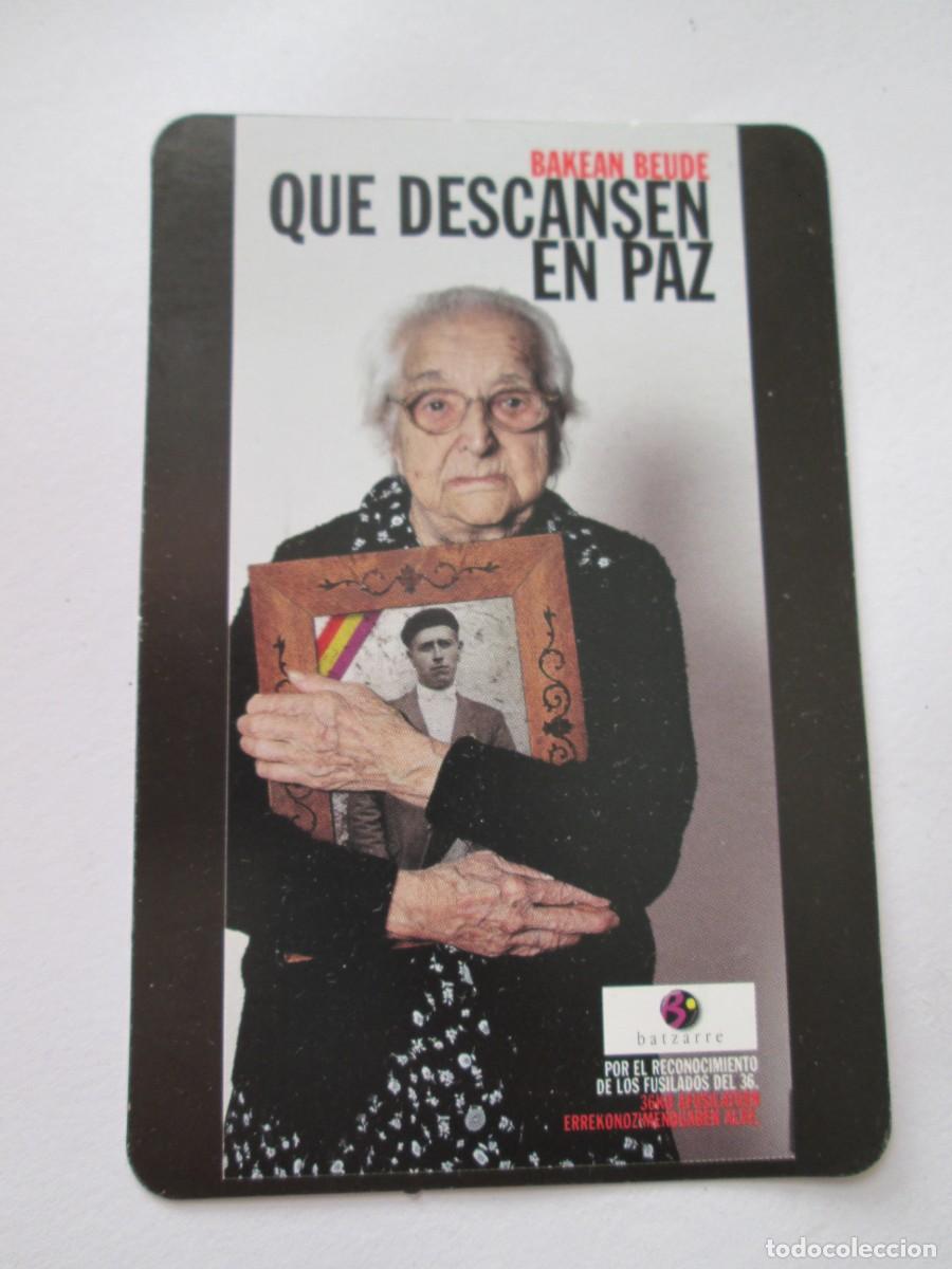 Pegatinas de colecci&oacute;n: BONO LAGUNTZA - BATZARRE - TARJETA POLITICA - POR EEL RECONOCIMIENTO DE LOS FUSILADOS DEL 36