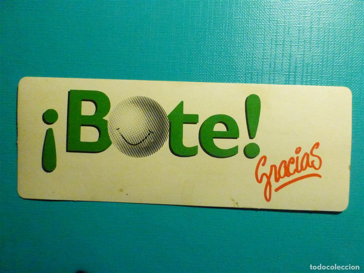 Pegatinas de colecci&oacute;n: Pegatina - Adhesivo - Loterias y apuestas - Bote - Gracias - 13,5 x 5 cm.