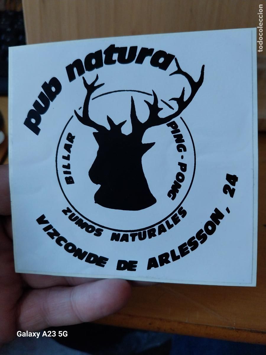 Pegatinas de colecci&oacute;n: PUB NATURA PEGATINA VINTAGE A&Ntilde;OS 80 10.8X10.3CMS ORIGINAL SIN PEGAR NUNCA