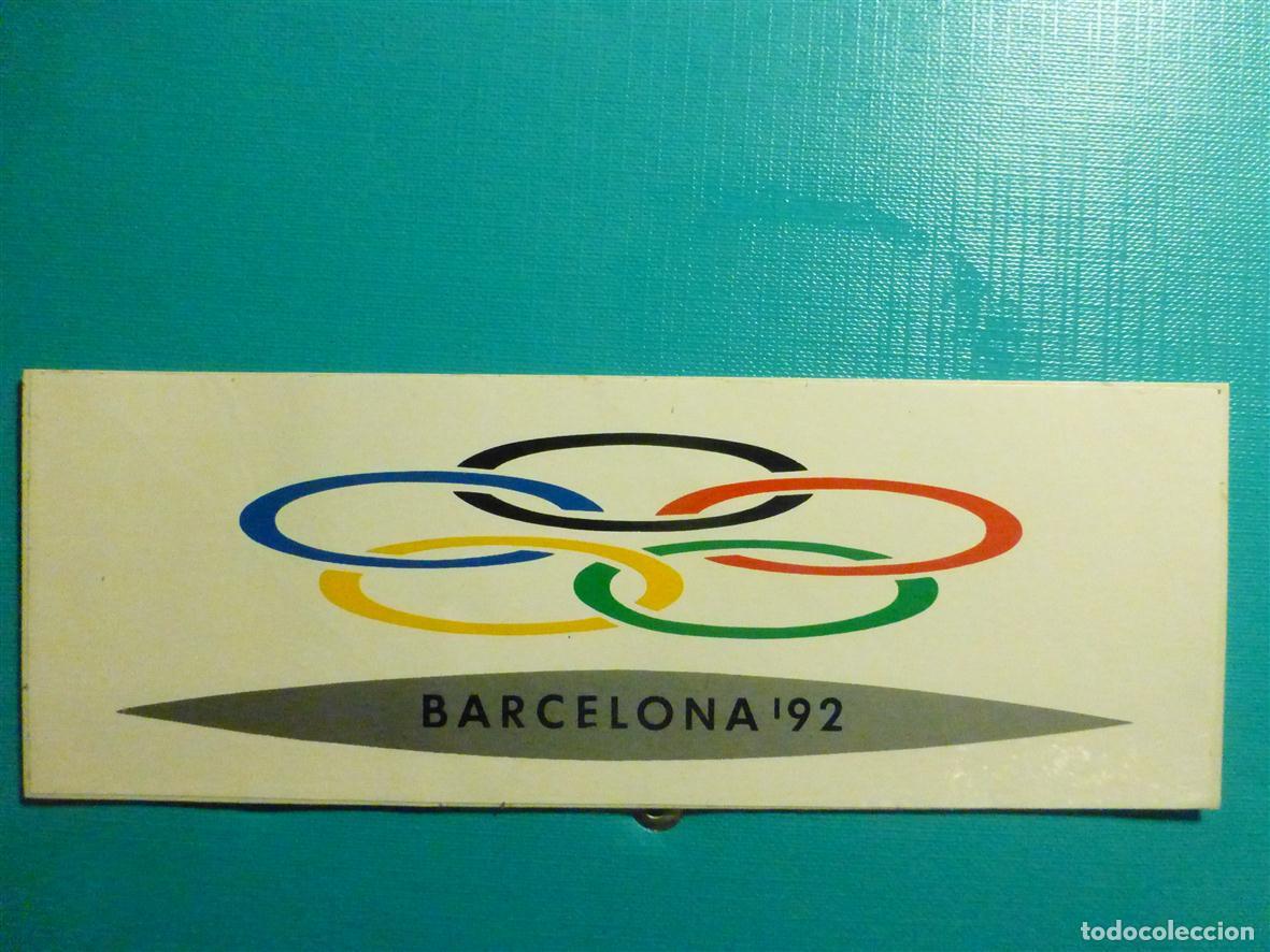 Pegatinas de colecci&oacute;n: Pegatina - Adhesivo - Sticker - Barcelona&acute;92 - Ciudad Ol&iacute;mpica - Olimpiadas 1992 - 16 x 6 cm.