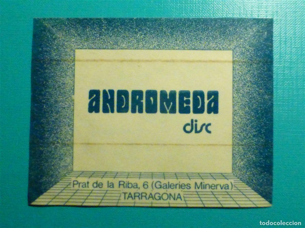 Pegatinas de colecci&oacute;n: Pegatina - Adhesivo - Locales Pub, Disco Bar Discoteca - Andr&oacute;meda Disc - Zaragoza - 11 x 8,5 cm.