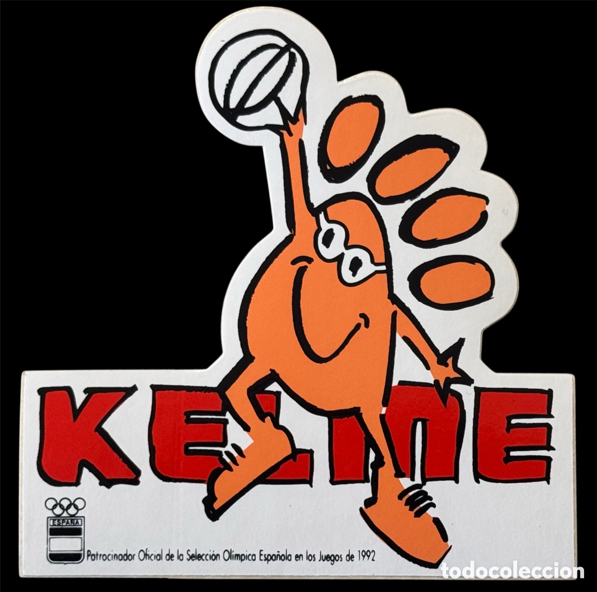 Pegatinas de colecci&oacute;n: Pegatina Vintage Kelme - Patrocinador Ol&iacute;mpico Barcelona 92 - Baloncesto