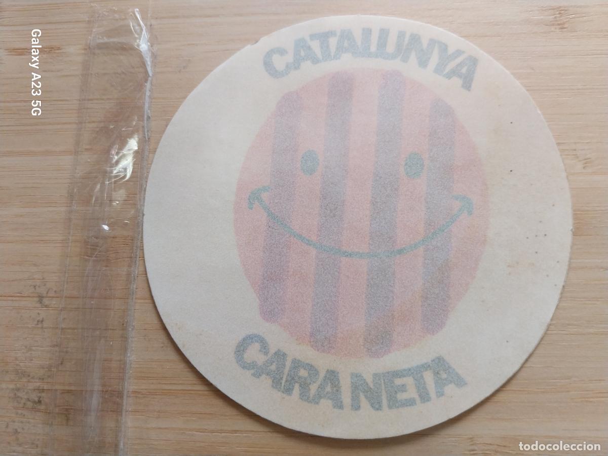Pegatinas de colecci&oacute;n: CATALUNYA CARA NETA PEGATINA 10CMS SIN PEGAR NUNCA ORIGINAL VINTAGE