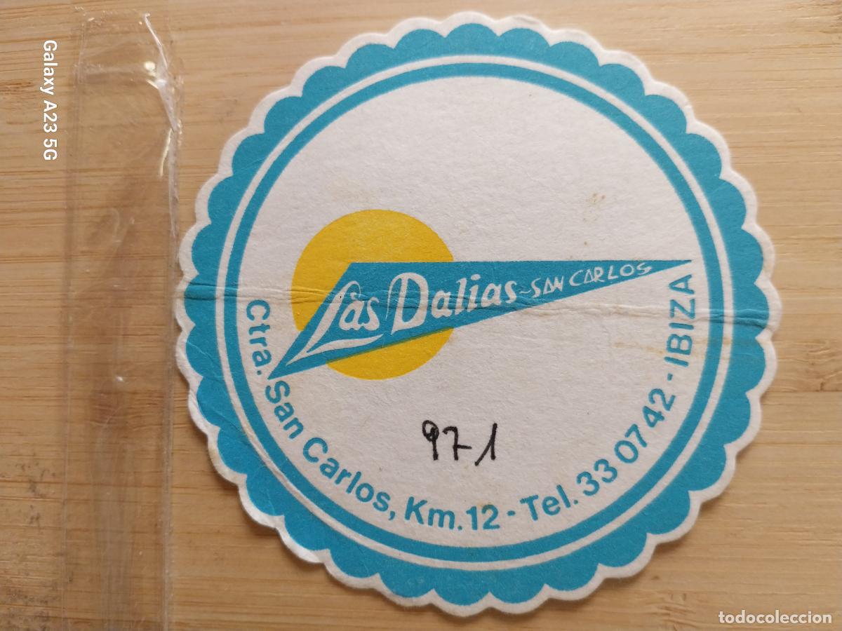 Pegatinas de colecci&oacute;n: LAS DALIAS SAN CARLOS IBIZA POSAVASOS ORIGINAL VINTAGE MERCADILLO