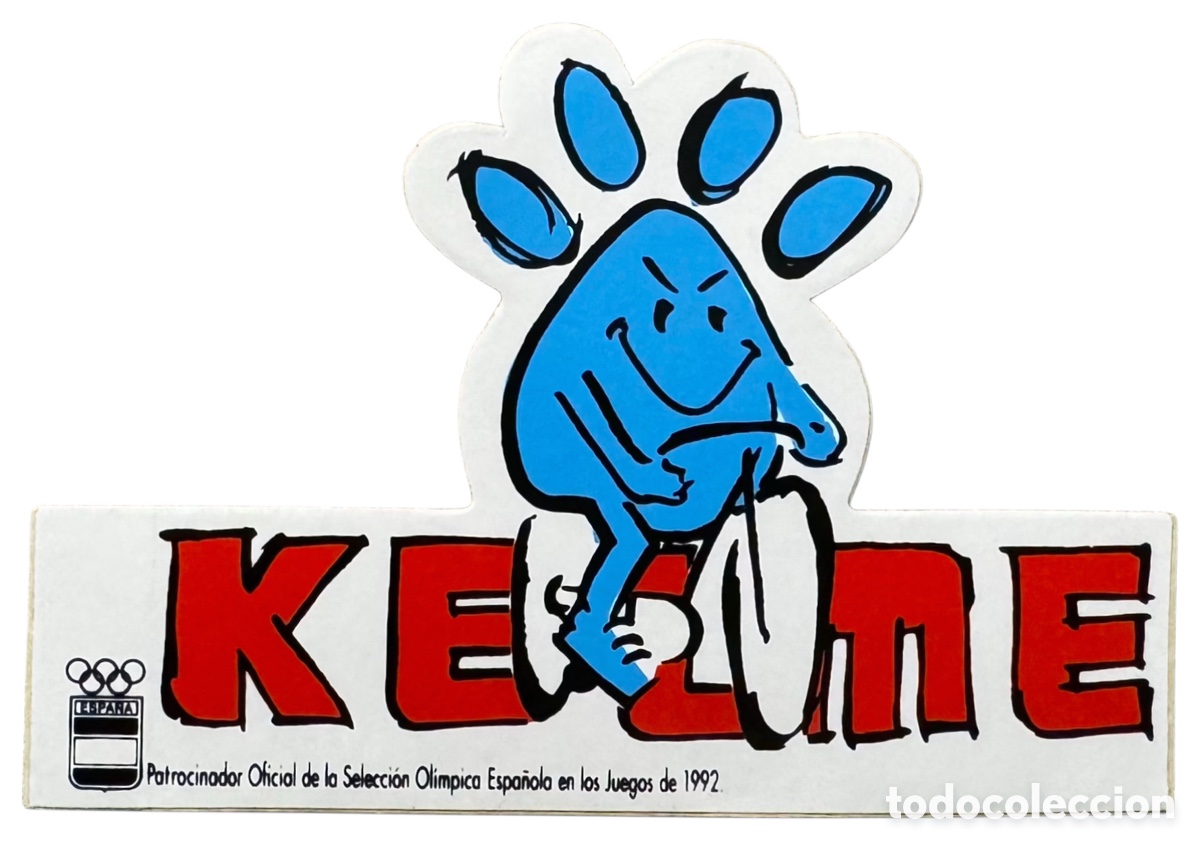 Pegatinas de colecci&oacute;n: Pegatina vintage Kelme - 1992 - Ciclismo