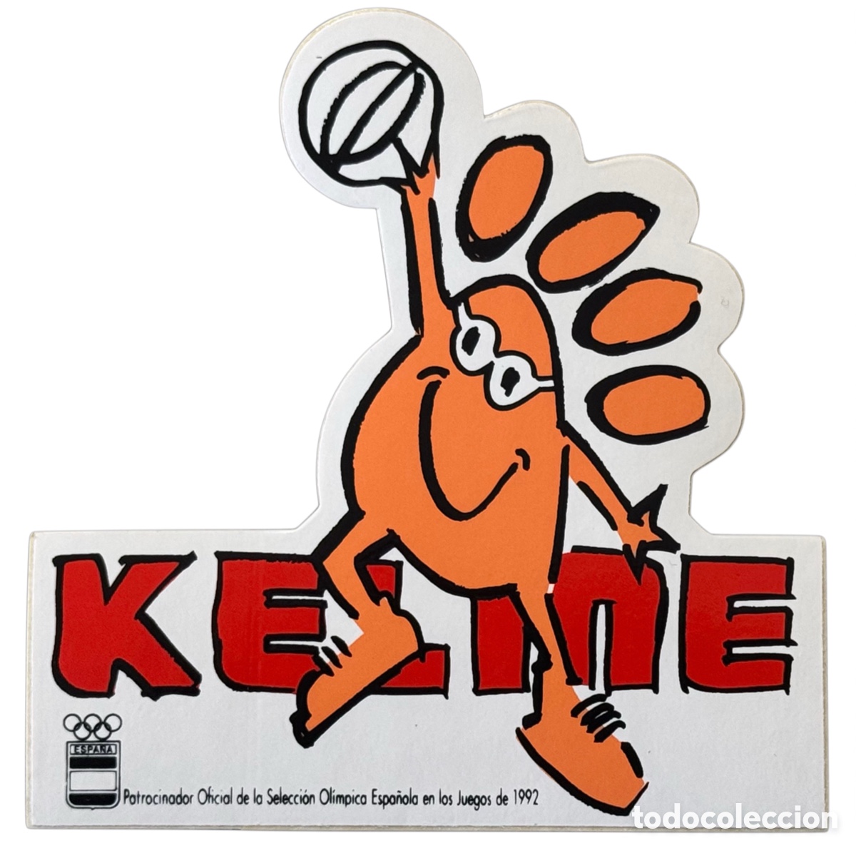 Collection stickers: Pegatina Vintage Kelme - Patrocinador Ol&iacute;mpico Barcelona 92 - Baloncesto