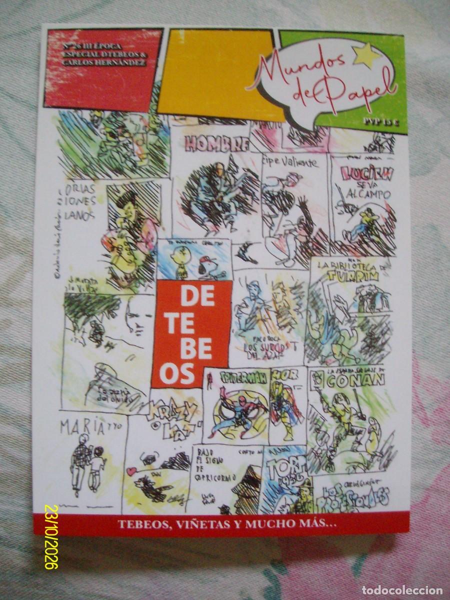 Pegatinas de colecci&oacute;n: PEGATINA MUNDOS DE PAPEL DE TEBEOS