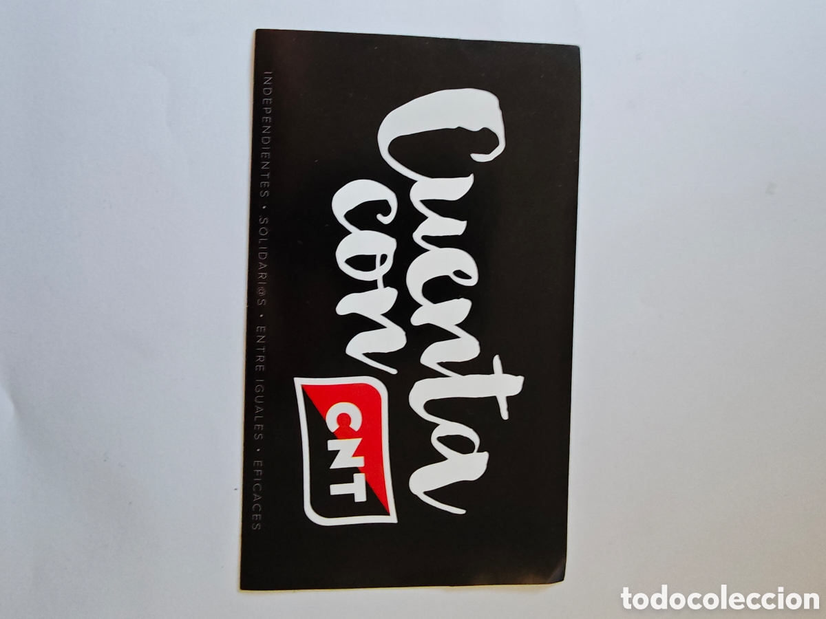 Pegatinas de colecci&oacute;n: pegatina de la CNT - tdk14p