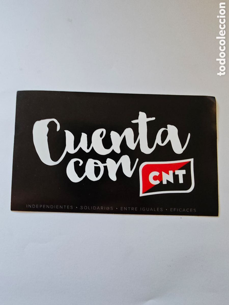 Pegatinas de colecci&oacute;n: pegatina de la CNT - tdk14p