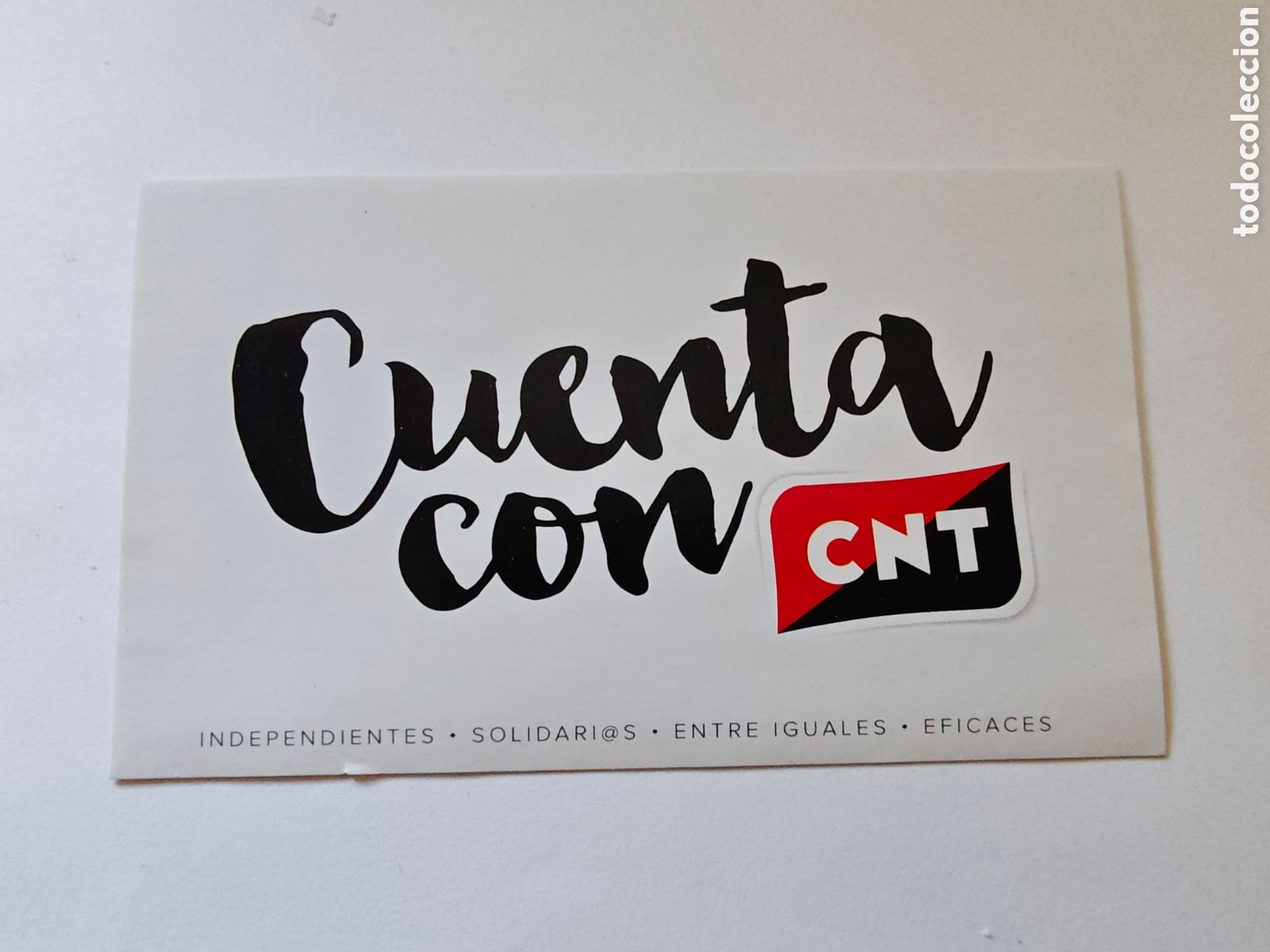 Pegatinas de colecci&oacute;n: pegatina de la CNT - tdk14p