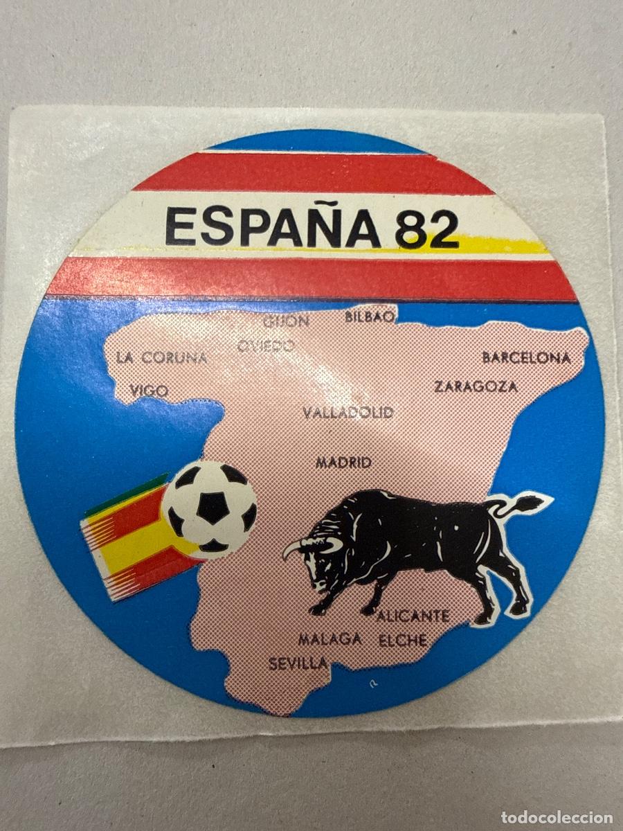 Pegatinas de colecci&oacute;n: ESPA&Ntilde;A 82, 6cms. Antiguo adhesivo o pegatina, sin estrenar