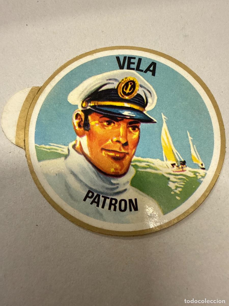 Pegatinas de colecci&oacute;n: DEPORTES, VELA, PATRON 5,5cms. Antiguo adhesivo o pegatina, sin estrenar