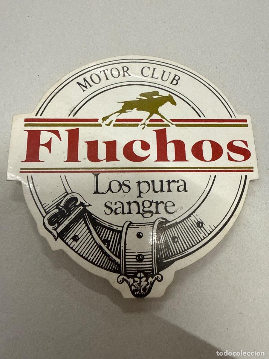 Pegatinas de colecci&oacute;n: MOTOR CLUB FLUCHOS 6cms. Antiguo adhesivo o pegatina, sin estrenar