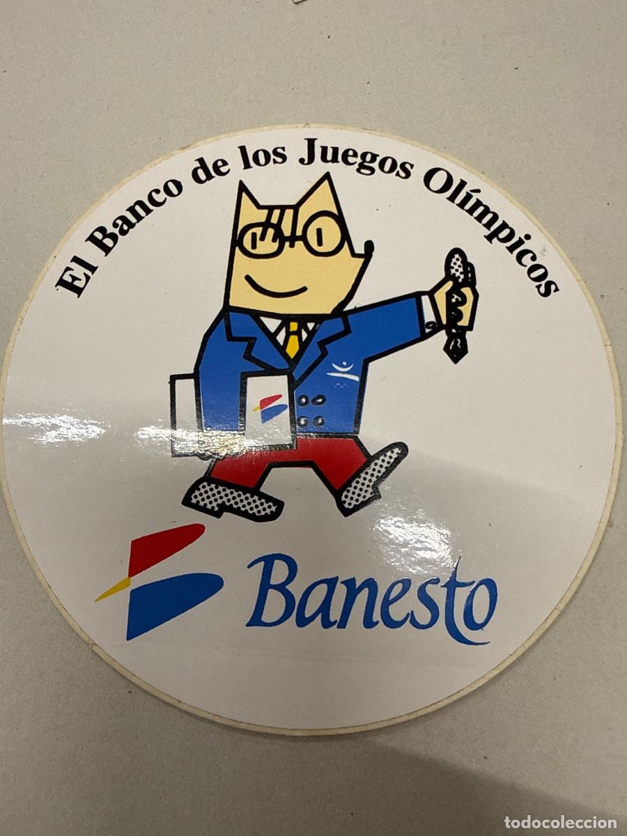 Pegatinas de colecci&oacute;n: COBI. BANESTO. 10cms aprox. Antiguo adhesivo o pegatina, sin estrenar
