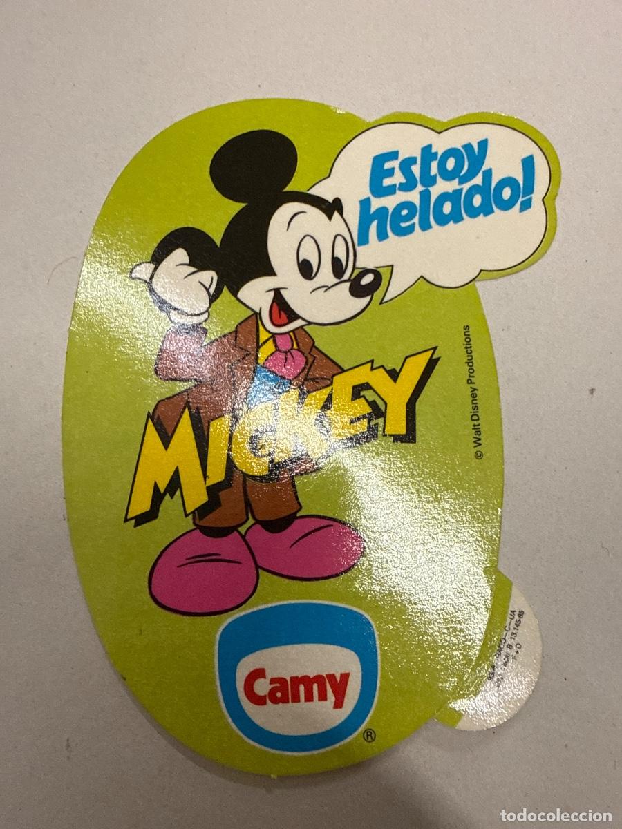 Sammlung von Aufklebern: CAMY. ESROY HELADO. MICKEY 10x7cms aprox. Antiguo adhesivo o pegatina, sin estrenar