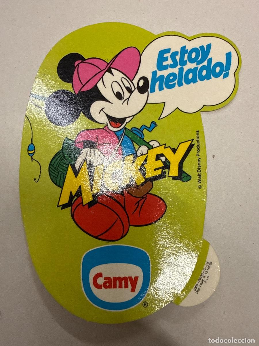 Pegatinas de colecci&oacute;n: CAMY. ESTOY HELADO. MICKEY 10x7cms aprox. Antiguo adhesivo o pegatina, sin estrenar