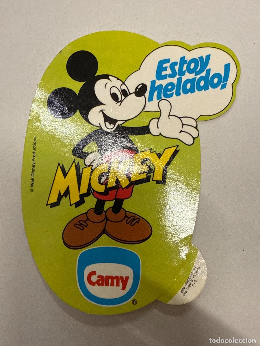 Pegatinas de colecci&oacute;n: CAMY. ESTOY HELADO. MICKEY 10x7cms aprox. Antiguo adhesivo o pegatina, sin estrenar