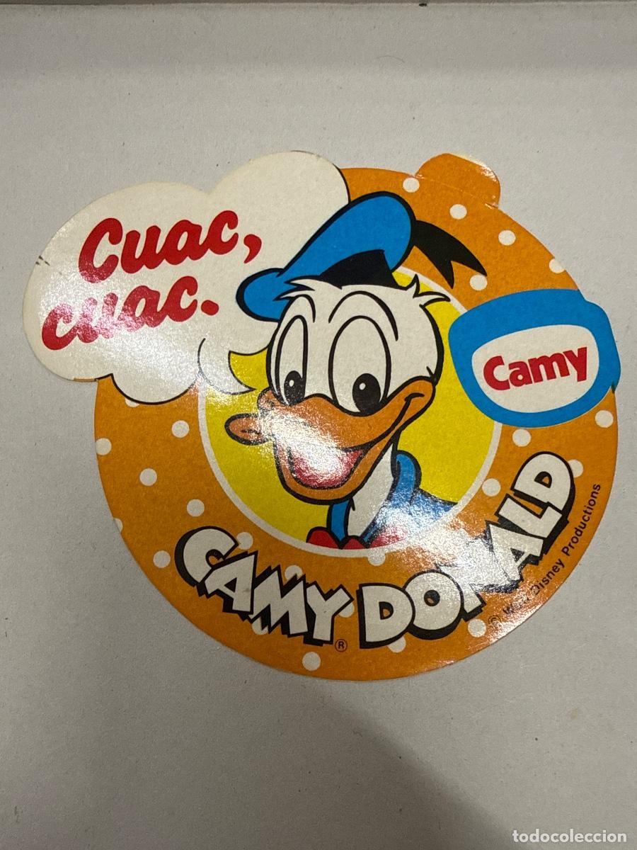 Pegatinas de colecci&oacute;n: CAMY. PATO DONALD. CUAC CUAC 10cms aprox. Antiguo adhesivo o pegatina, sin estrenar