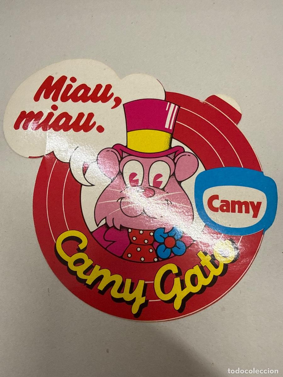 Pegatinas de colecci&oacute;n: CAMY. GATO. MIAU MIAU 10cms aprox. Antiguo adhesivo o pegatina, sin estrenar