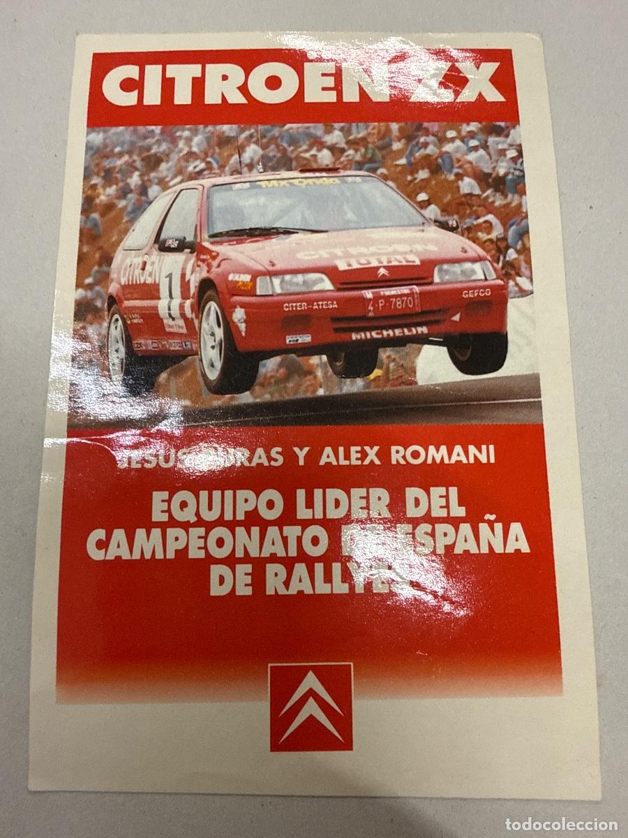 Pegatinas de colecci&oacute;n: CITRO&Euml;N ZX 12x8cms aprox. Antiguo adhesivo o pegatina, sin estrenar