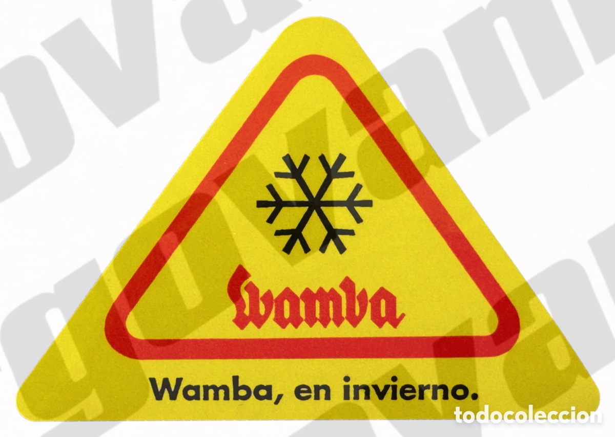 Pegatinas de colecci&oacute;n: Pegatina vintage Wamba - A&ntilde;os 70 - Wamba, en invierno