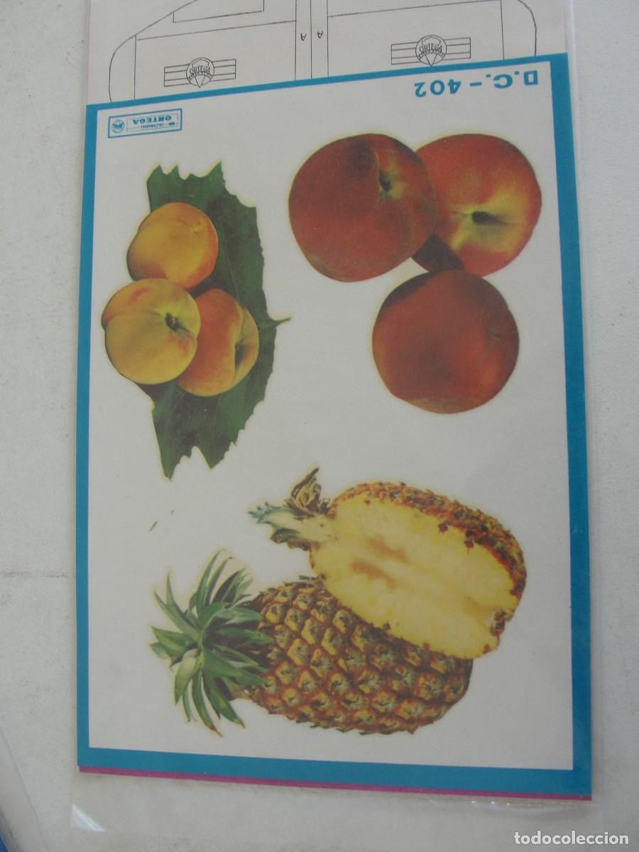 Pegatinas de colecci&oacute;n: CALCOMANIAS ORTEGA FRUTAS PI&Ntilde;A MELOCOTON - PRECINTADO - A&Ntilde;OS 70
